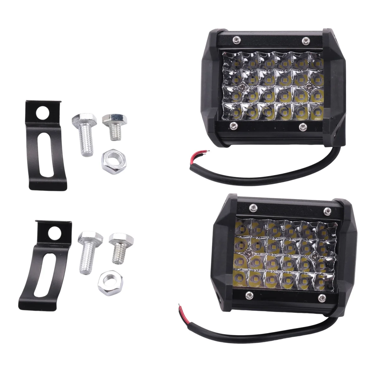 2Pcs 4 Inch LED Light Bar Driving Lights LED Pods Spot Off Road Lights