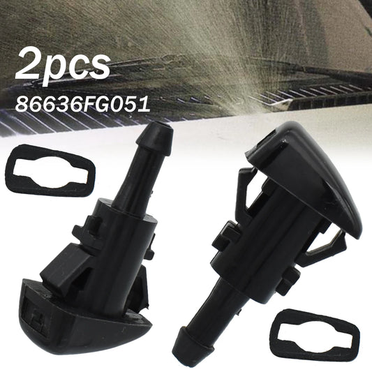 2Pcs Front Windshield Wiper Washer Nozzle Spray Jet For Subaru Impreza