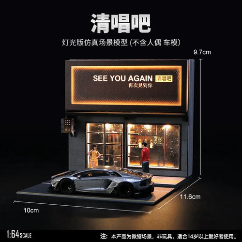 1/64 Scale Simulate Miniature Convenience Store Supermarket