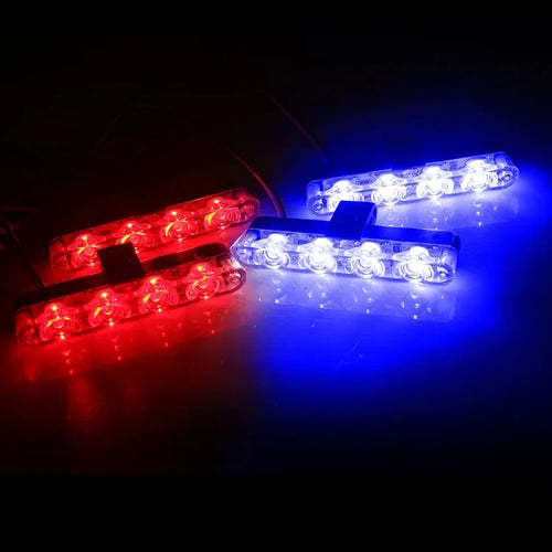 12V 4in1 16LED Strobe Grille Light Car Flashing Emergency Warning