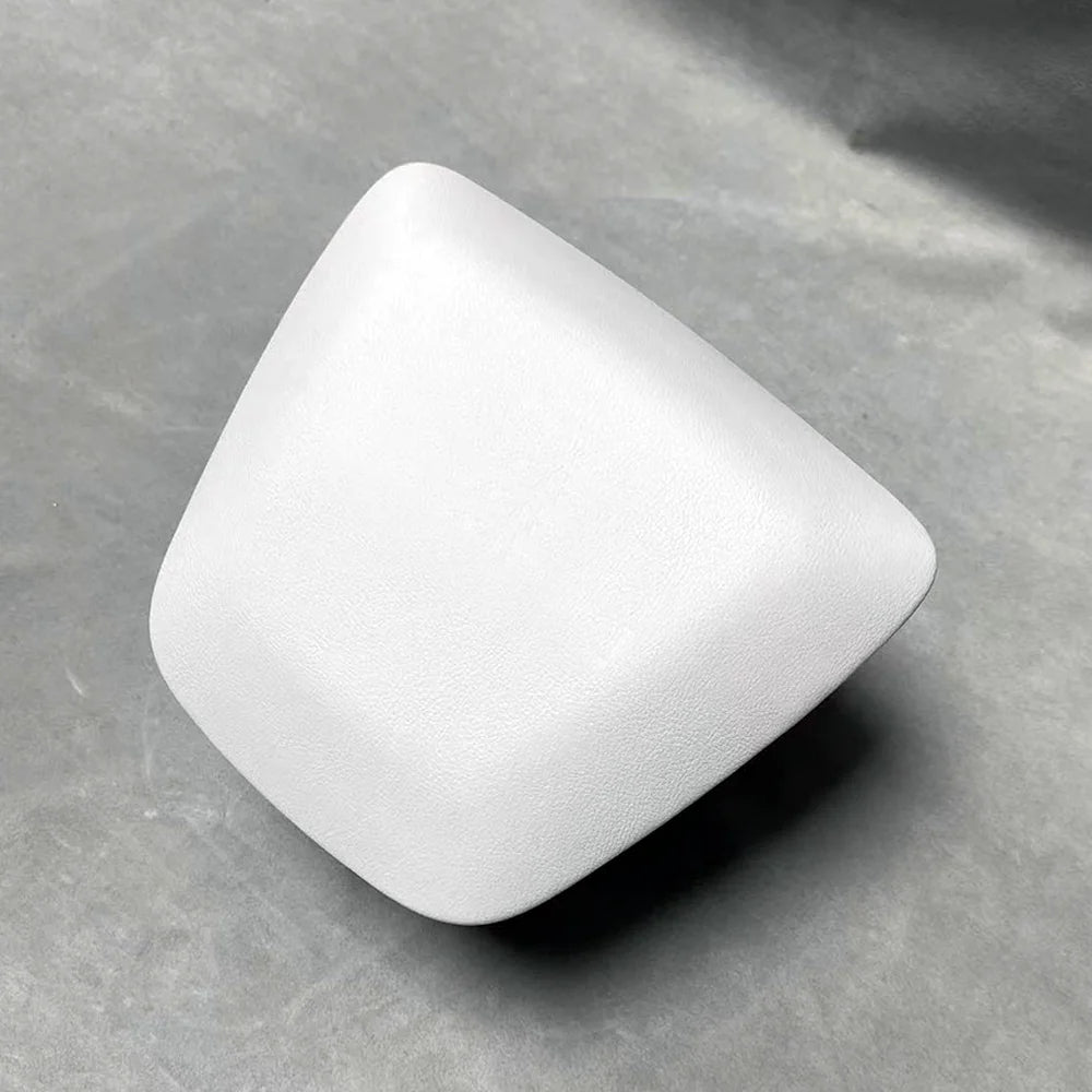 White Horn Cover Decoration for Steering Wheel Designed for Tesla