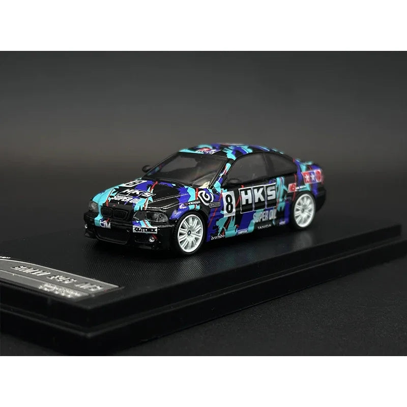 1:64 E46 M3 HKS Diecast Diorama Car Model Collection Street Warrior