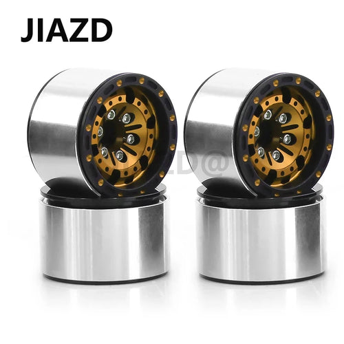 4PCS TRX4M 1.0'' Metal Wheels Upgrade Hub Rim for 1/18 RC Crawler Car