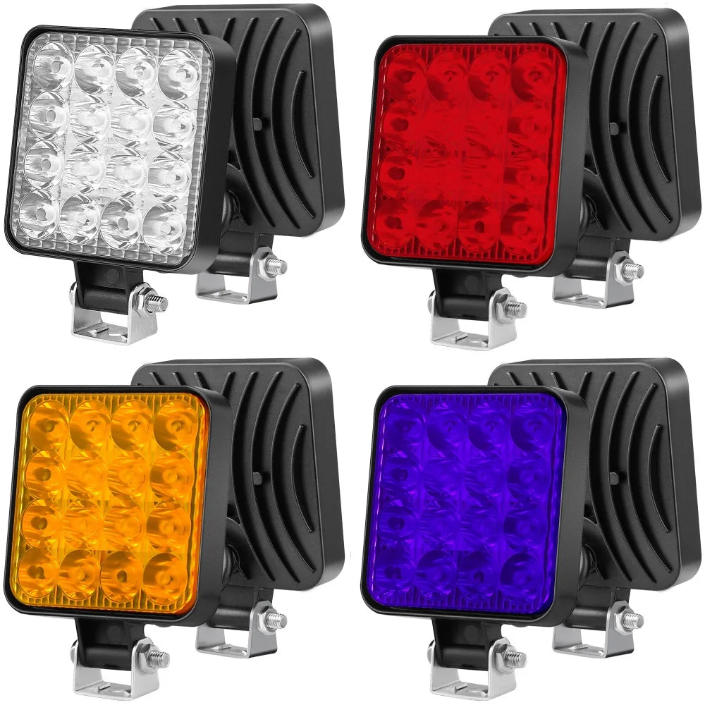 16LED Car LED Bar Work Light 48W Offroad Worklight 12V Auto Light Fog