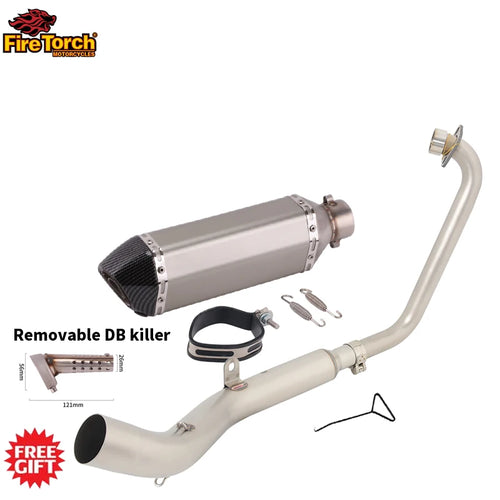 Slip On For Zontes ZT125 U1 G1 Z1 Z2 2021 2022 Full Motorcycle Exhaust