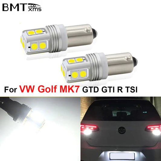 2PCS Xenon Error Free White Bay9s H21W 64136 LED Bulbs For Volkswagen