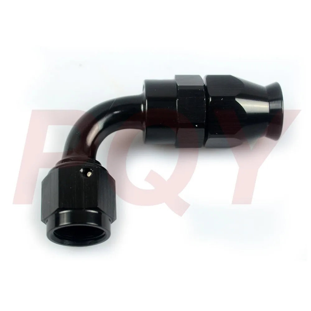 LIZHI RACING - Black High Quality PTEF AN6 AN-6 90 DEGREE REUSABLE