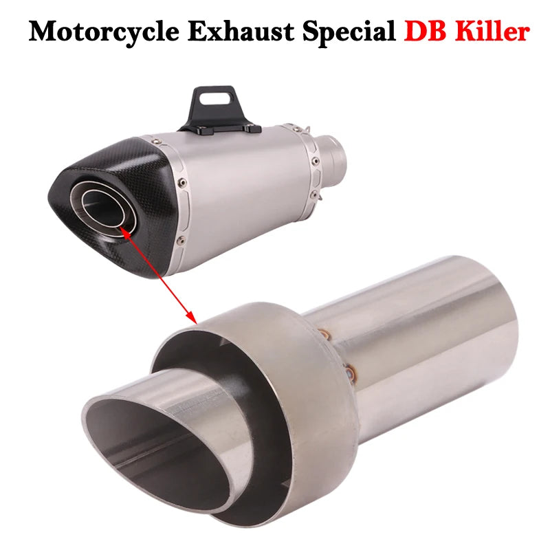 54.5MM Universal Motorcycle Exhaust Pipe Muffler Escape Moto Stainless