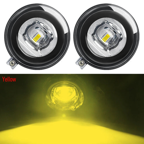 2 X 30W LED Angel Eye Fog Light DRL Car Front Fog Daytime Running Lamp