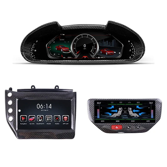 Acarnavi Carbon Fiber Touch Screen 4G WIFI Radio Stereo Car DVD Player