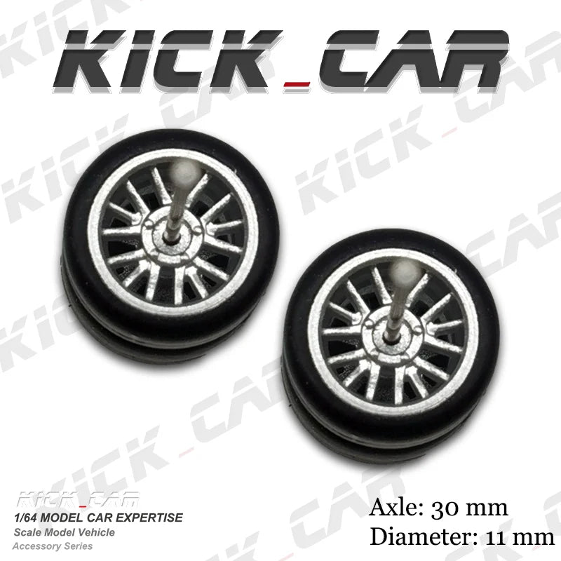 1/64  ABS Wheels Diameter 10.8mm Tyre for Diecast Model Car Basic