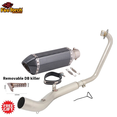 Slip On For Zontes ZT125 U1 G1 Z1 Z2 2021 2022 Full Motorcycle Exhaust