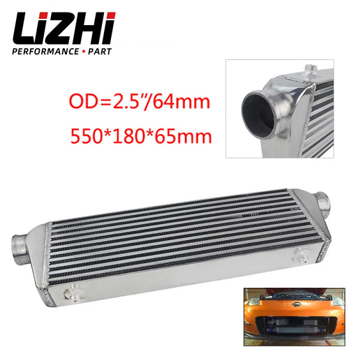 LIZHI RACING - 550*180*65mm Universal Turbo Intercooler bar&plate OD