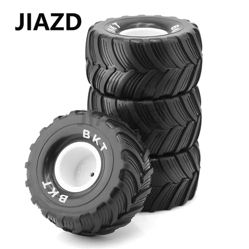 4pcs 100mm 1/10 Monster Truck Buggy Tires Wheel 12mm Hex for 1/18 Losi