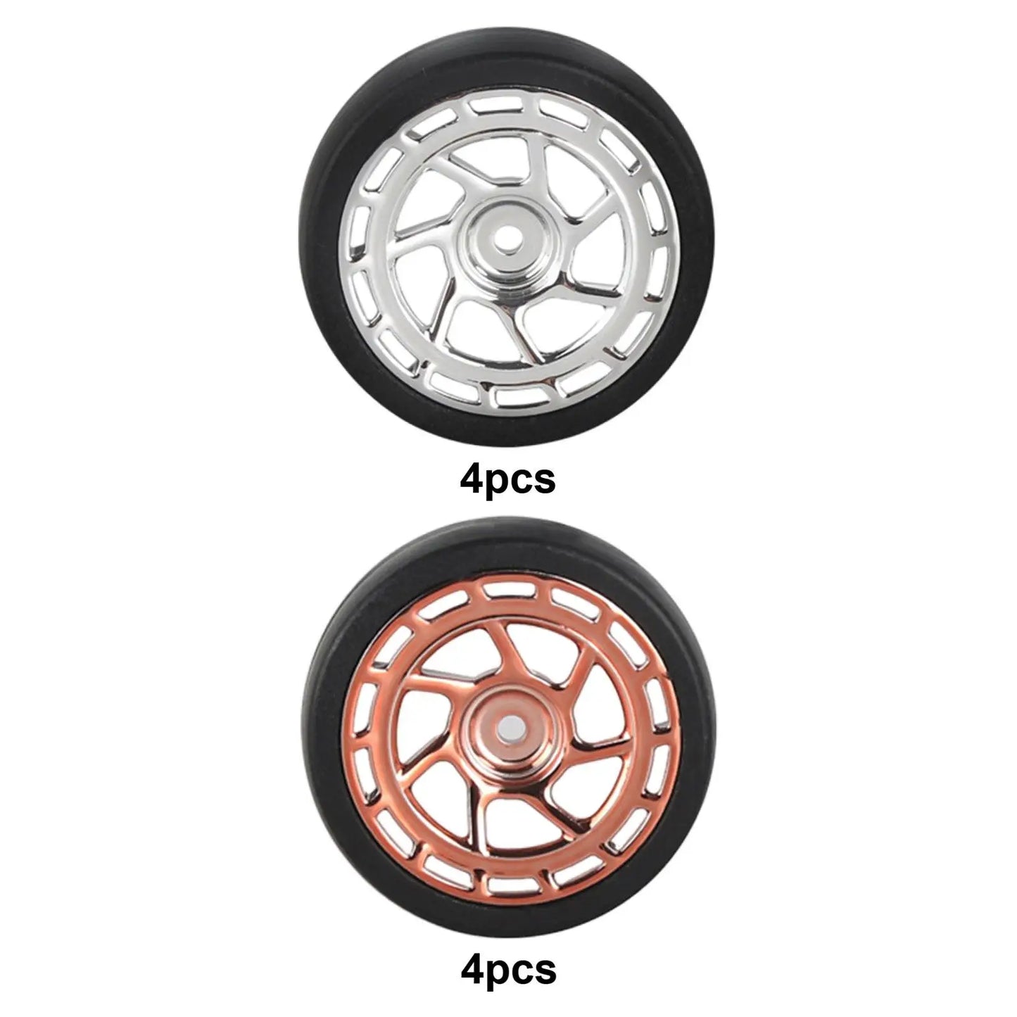 4 Pieces RC Car Drift Tires 31mm Diameter Wheel Rim and Tires Set for