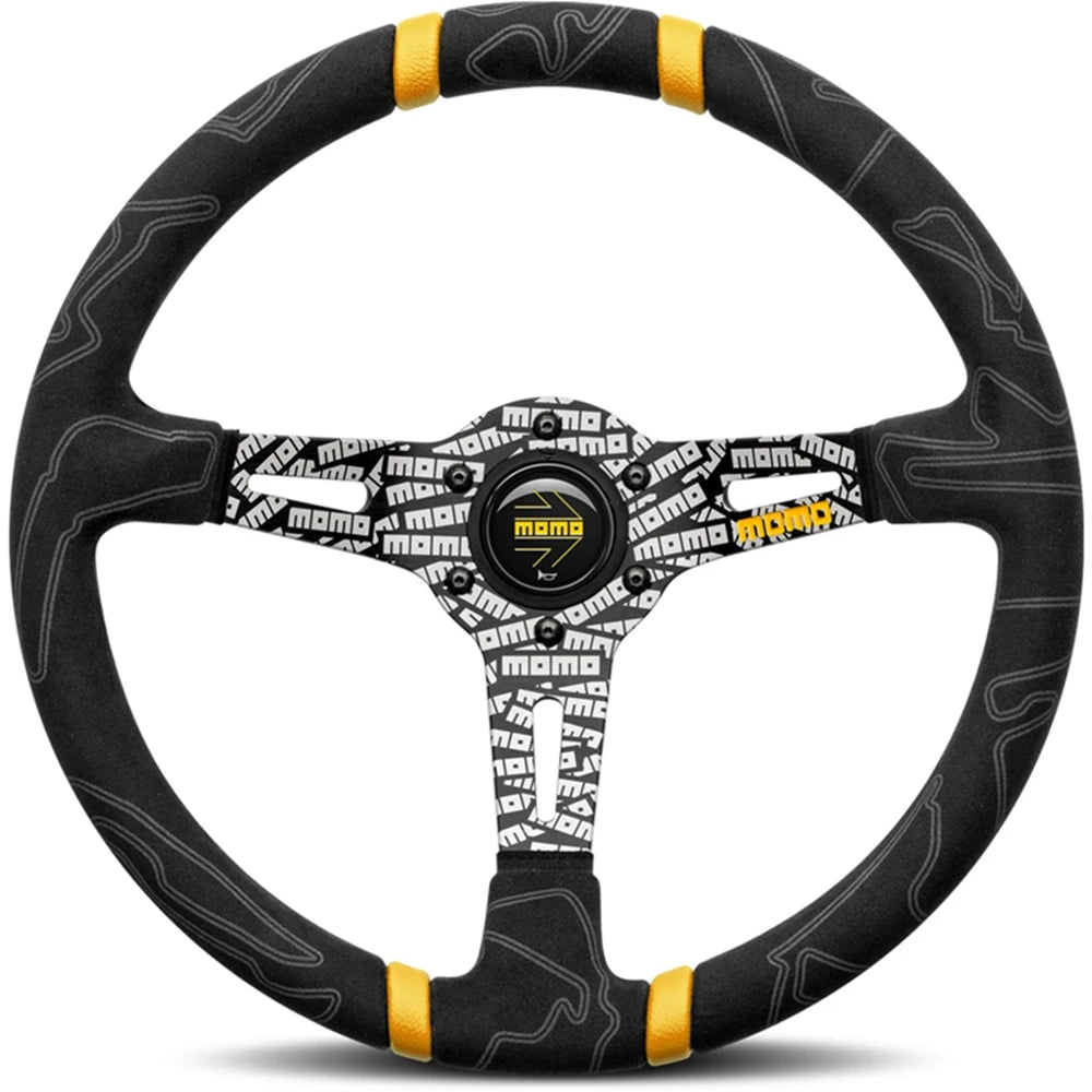 Universal Drift 14Inch Racing MOMO Ultra Steering Wheel Car Rally JDM