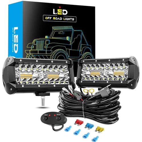 1 Set 7inch DC 9-30V 6-mode strobe Led Bar Tractor Truck Pickup Light