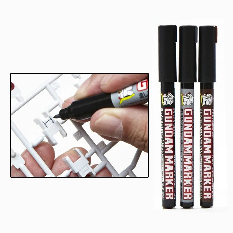 3pcs/set GSI Mr. Hobby Marker Pen Combo Set GM301 GM302 GM303 ( Pour