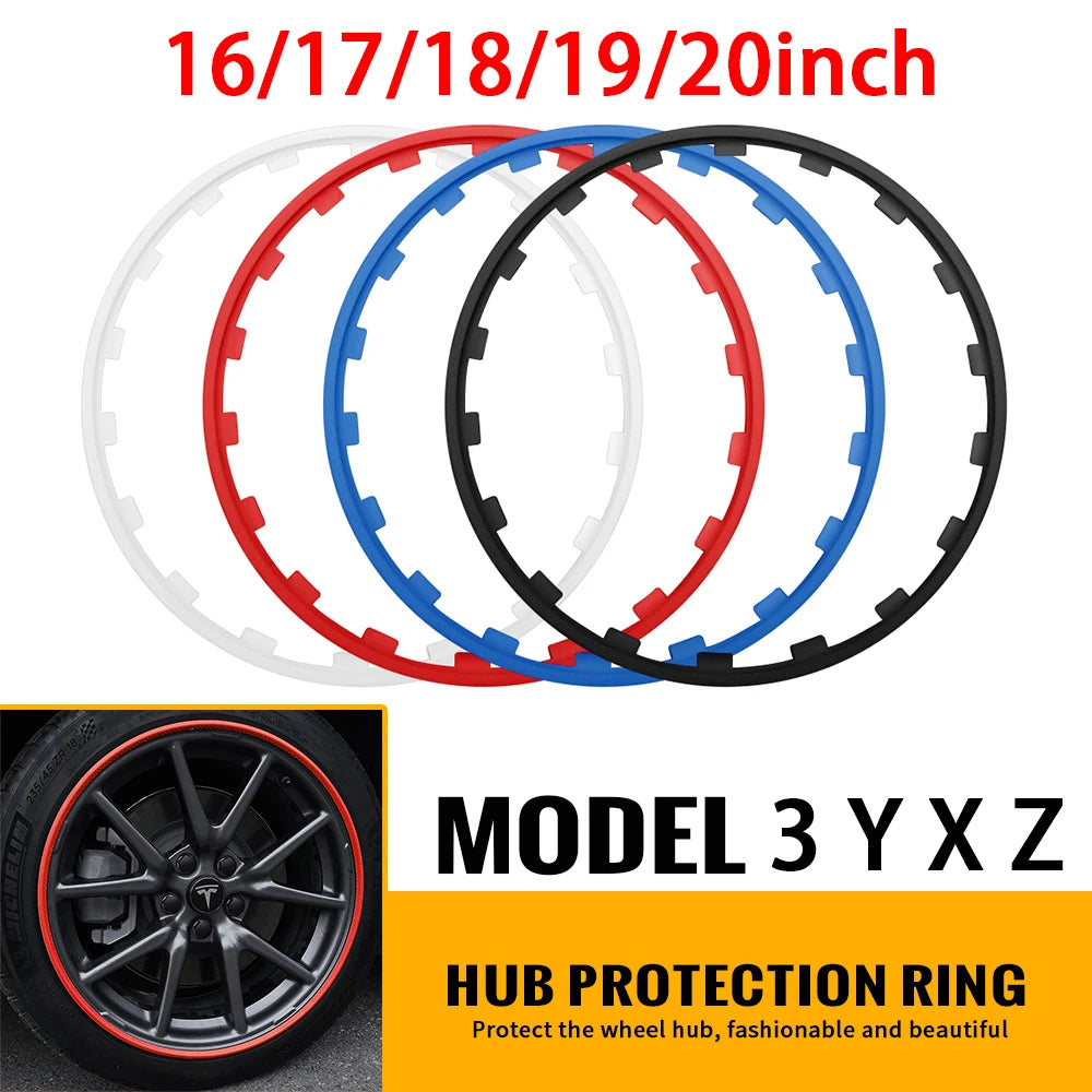 1PCS Rubber Car Wheel Hub Rim Edge Protector Ring Strip Tire