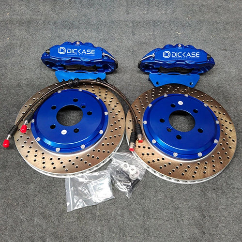 Upgrade brake system 4 pot big brake caliper kit with 345*28mm drilled