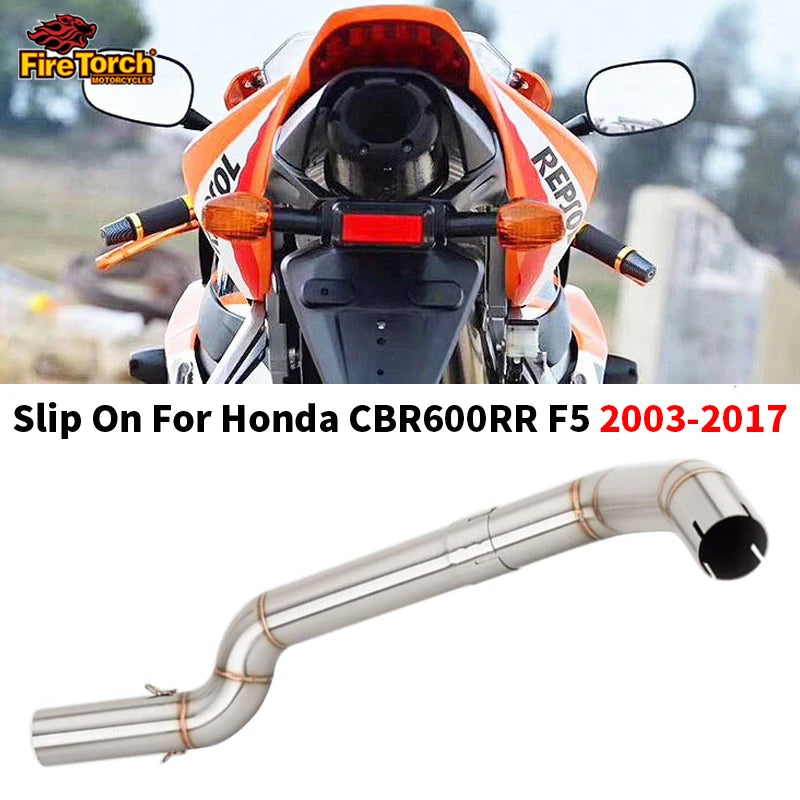 Slip On For Honda CBR600RR F5 2003-2017 51mm Exhaust Stainless Steel