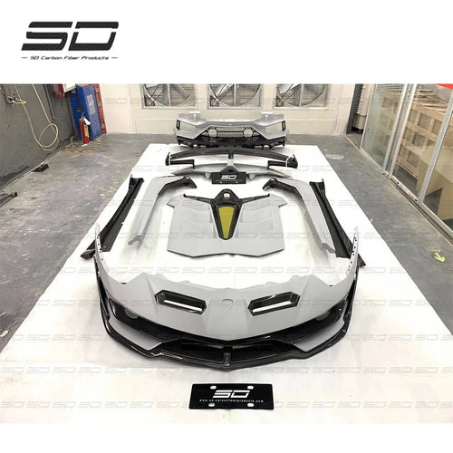 SVJ Style Dry Carbon +  Half Carbon Full Set Body Kit For Lamborghini