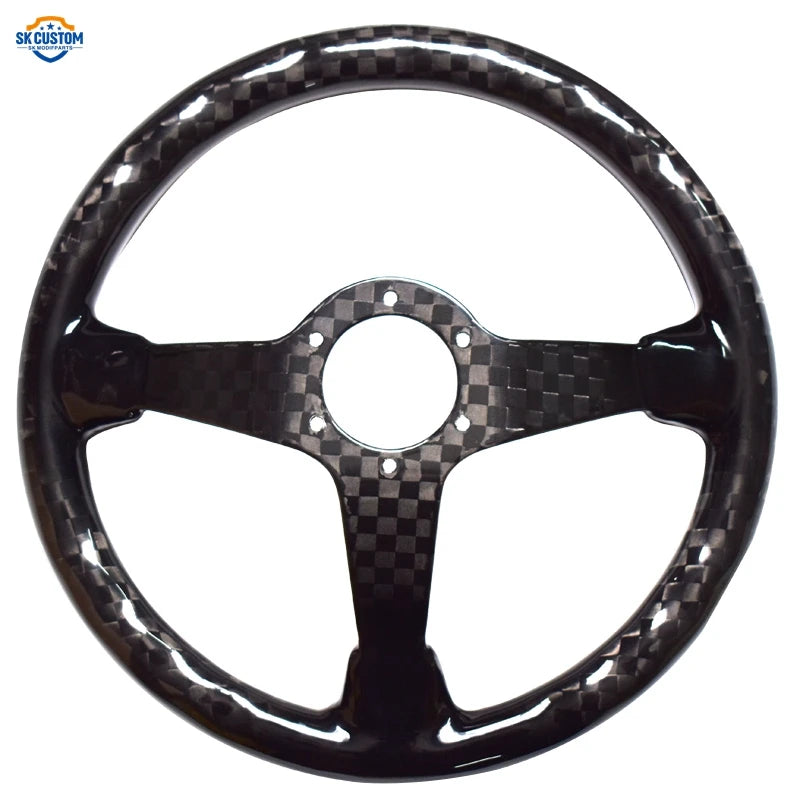 Universal 14-inch 340mm carbon fibre racing wheel modification