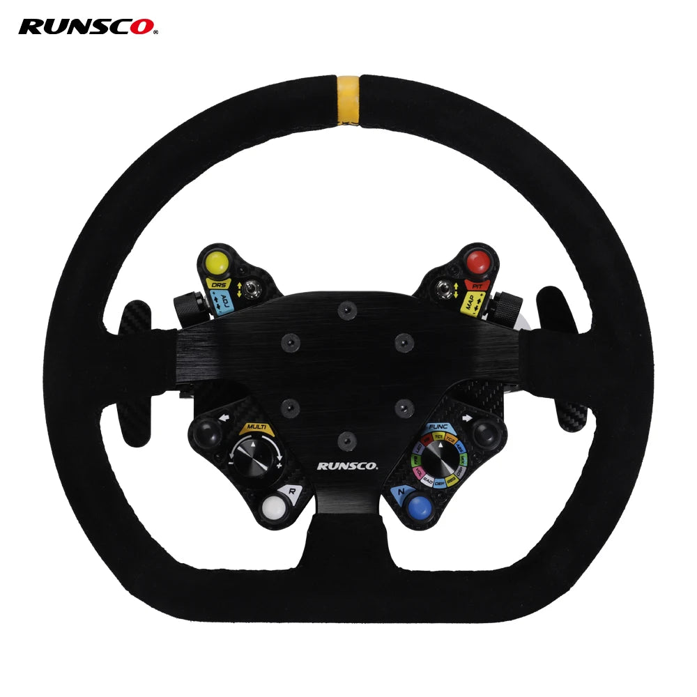 320mm Flat Steering Wheel And Sim Hub Sport Racing Game Steering Wheel