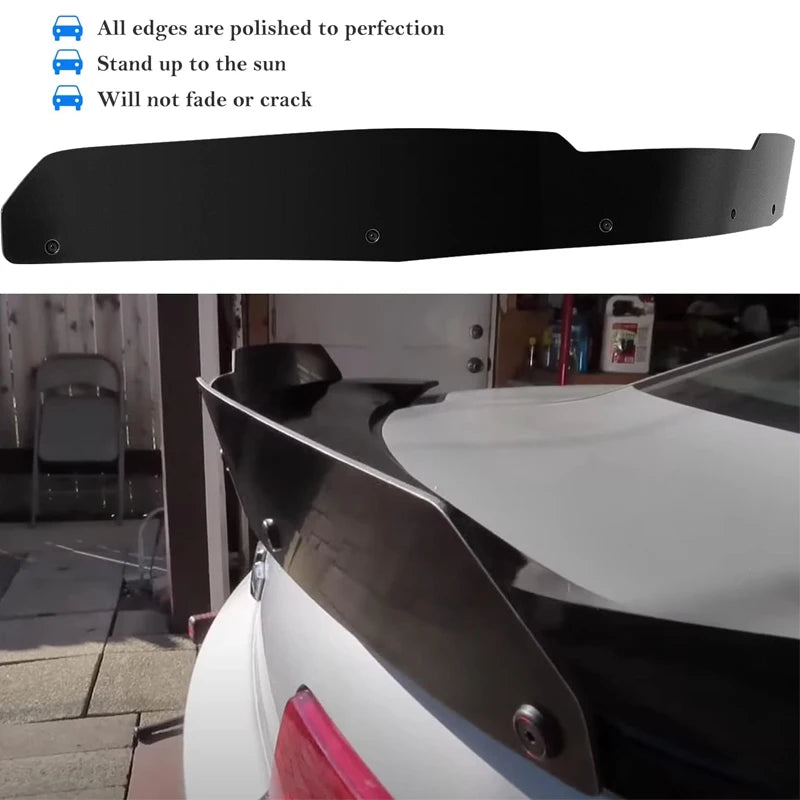 Rear Wickerbill Spoiler for 2010-2013 Chevy 5th Gen Camaro LS, LT, RS,