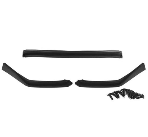 3Pcs Carbon Look Car Front Bumper Splitter Lip Chin Spoiler Diffuser