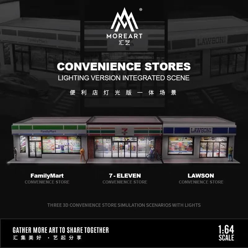 TimeMicro+MoreArt 1:64 Family Convenience store lighting version