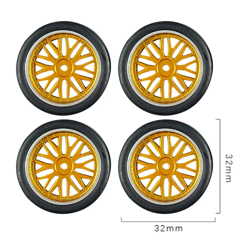 4Pcs 32mm RC Drift Tire Wheel Tyre for LDRC AE86 1/18 RC Car Upgrade