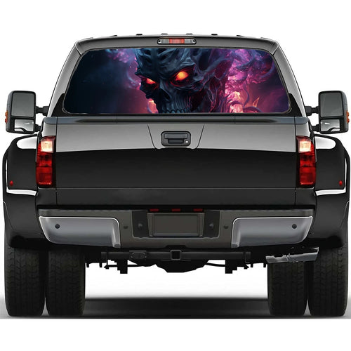 Scary Monster Design Car Rear Window Decal Fit Pickup,Truck,Car