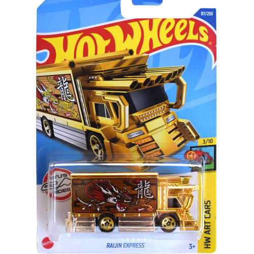 2022-87 Hot Wheels Cars RAIJIN EXPRESS 1/64 Metal Die-cast Model