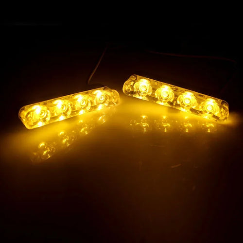 12V 4in1 16LED Strobe Grille Light Car Flashing Emergency Warning