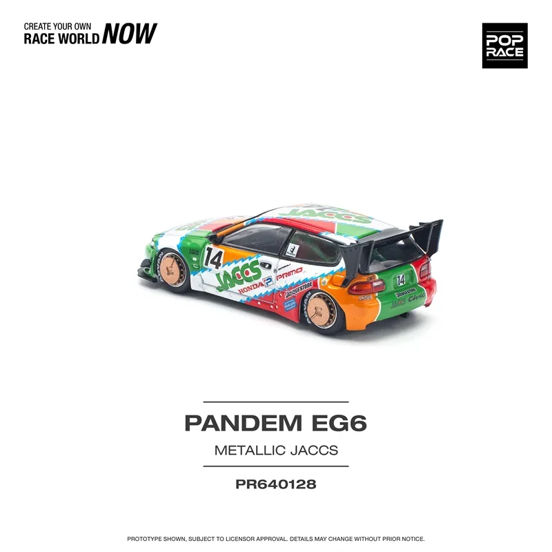 **Pre-order **Xcartoys x POP RACE 1:64 Pandem Civic EG6 Mk5 Rocket