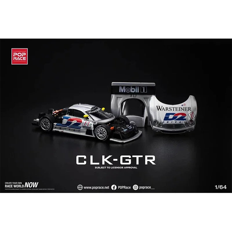 **Pre Sale**POP Race 1:64 CLK GTR C297 D2 Privat Diecast Diorama Model