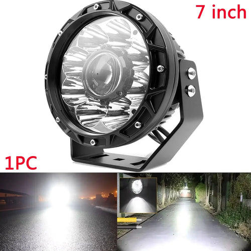 7inch Survey light for vehicles Spotlight  Work light Long Range Truck