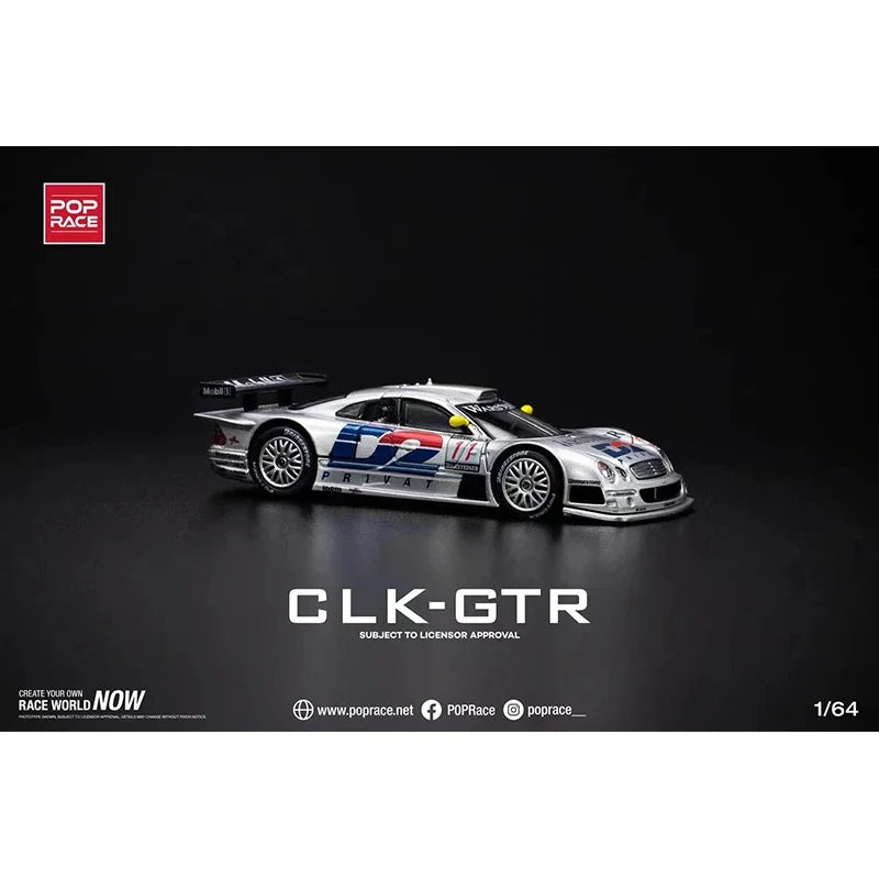 **Pre Sale**POP Race 1:64 CLK GTR C297 D2 Privat Diecast Diorama Model