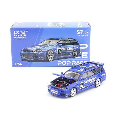 XCARTOYS POPRACE 1/64 Alloy Car Model Toy SKYLINE GT-R V8 NSX GT3