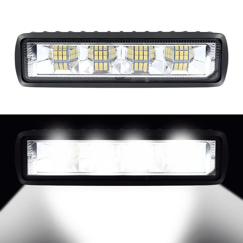 18W Car Working Light Bar 6LED Car Lights LED Lamp Beads Auto