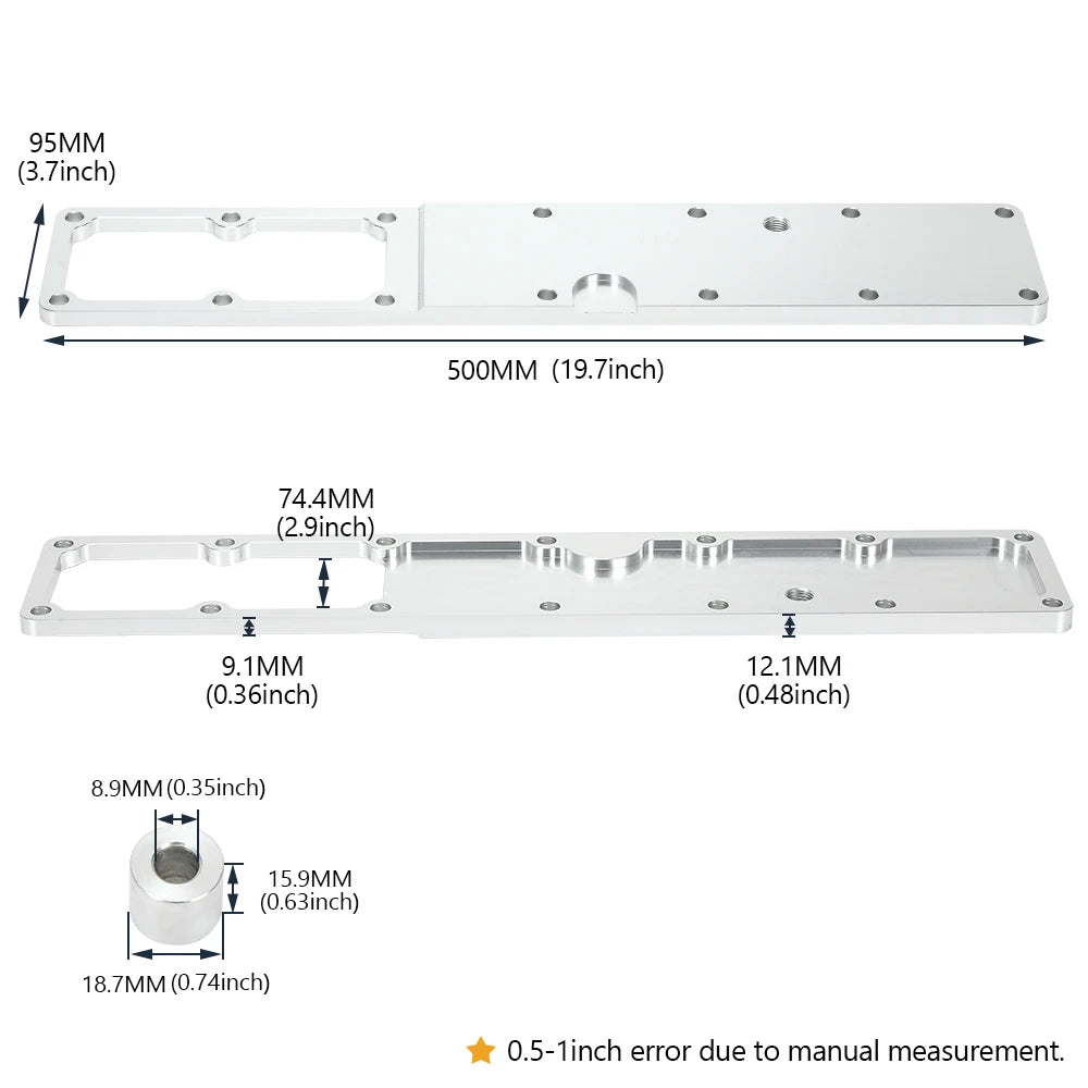 Aluminum Grid Heater Delete Plate W/ Gaskets For 2007.5-2018 Dodge Ram