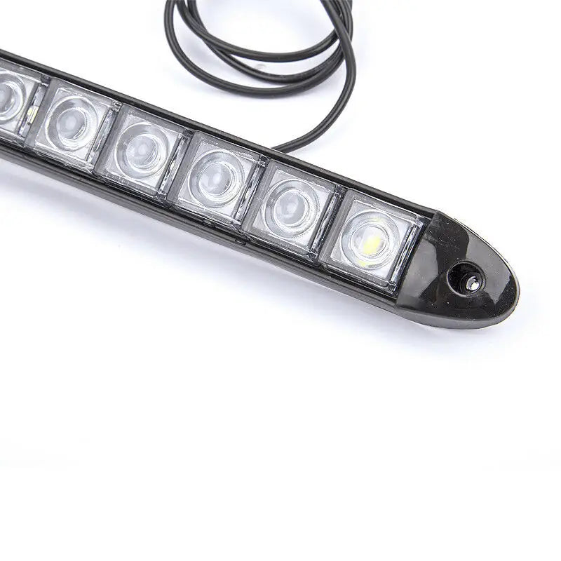 2pcs 9-LED White Light Daytime Running Lights Flexible DRL Fog Lamp