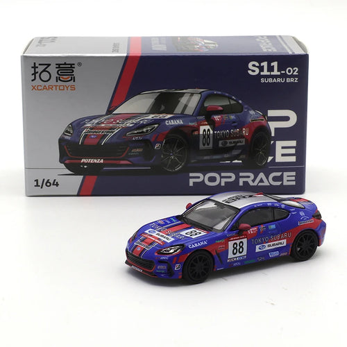 XCARTOYS POPRACE 1/64 Alloy Car Model Toy SKYLINE GT-R V8 NSX GT3