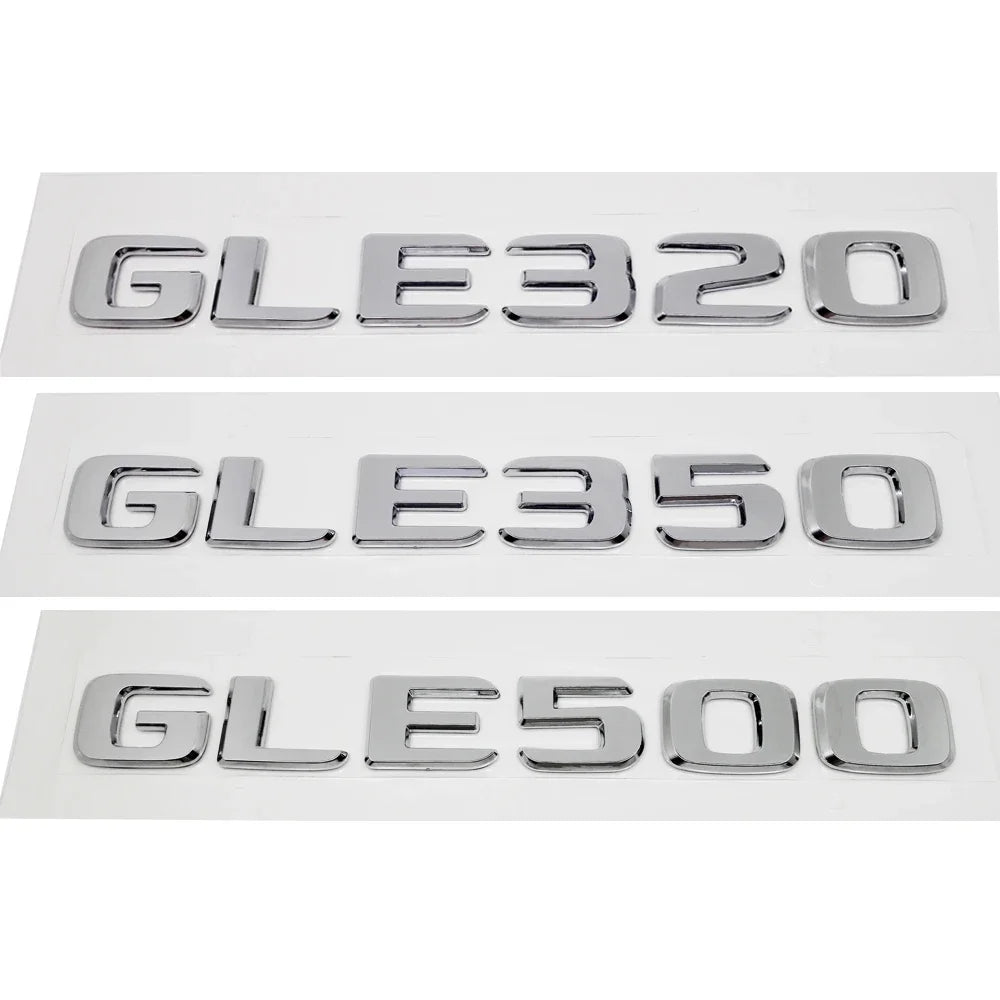 ABS Plastic GLE320 GLE350 GLE500 Trunk Rear Logo Badge Emblem Sticker