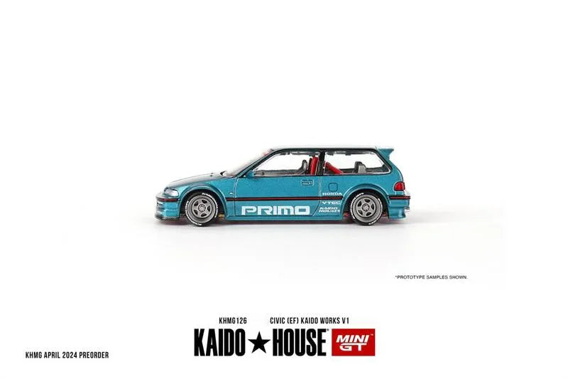 **Pre-order ** Kaido House x MINI GT 1:64 CIVIC EF KAIDO WORKS V1