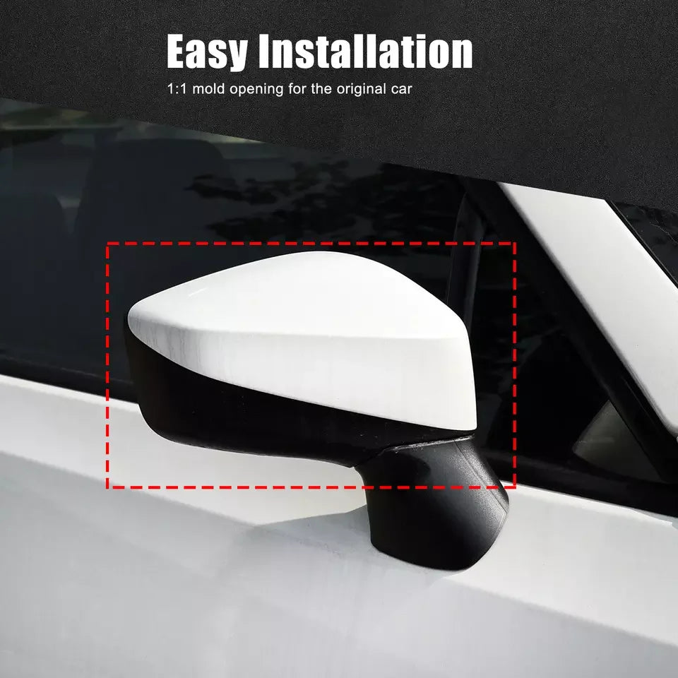 Real Carbon Fiber Side Mirror Cover Caps For Subaru BRZ Toyota GR 86