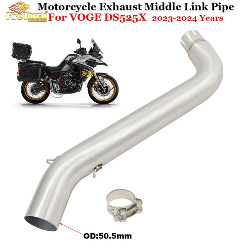 Slip On For VOGE DS525X DS 525X 2023 2024 Motorcycle Exhaust System