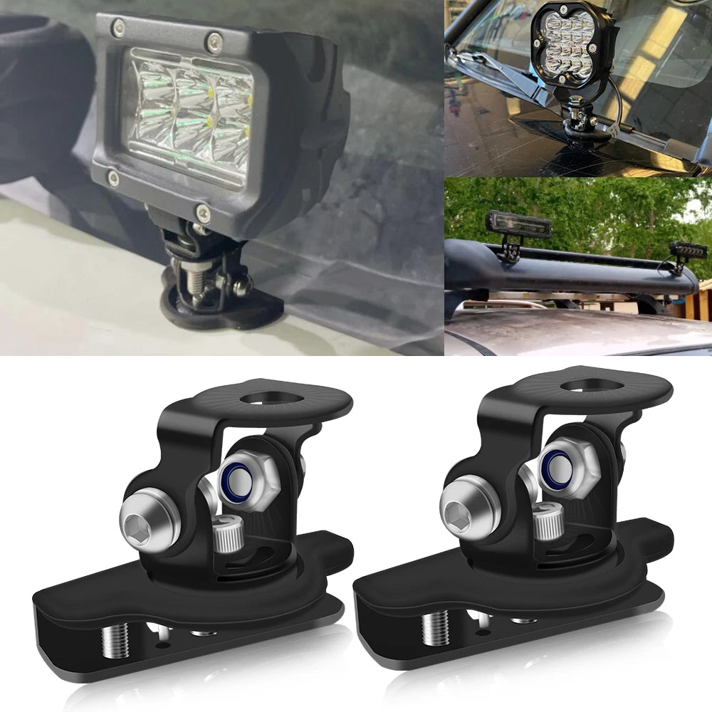 2PCS LED Work Light mounting Bracket Universal Hood Led Light Bar