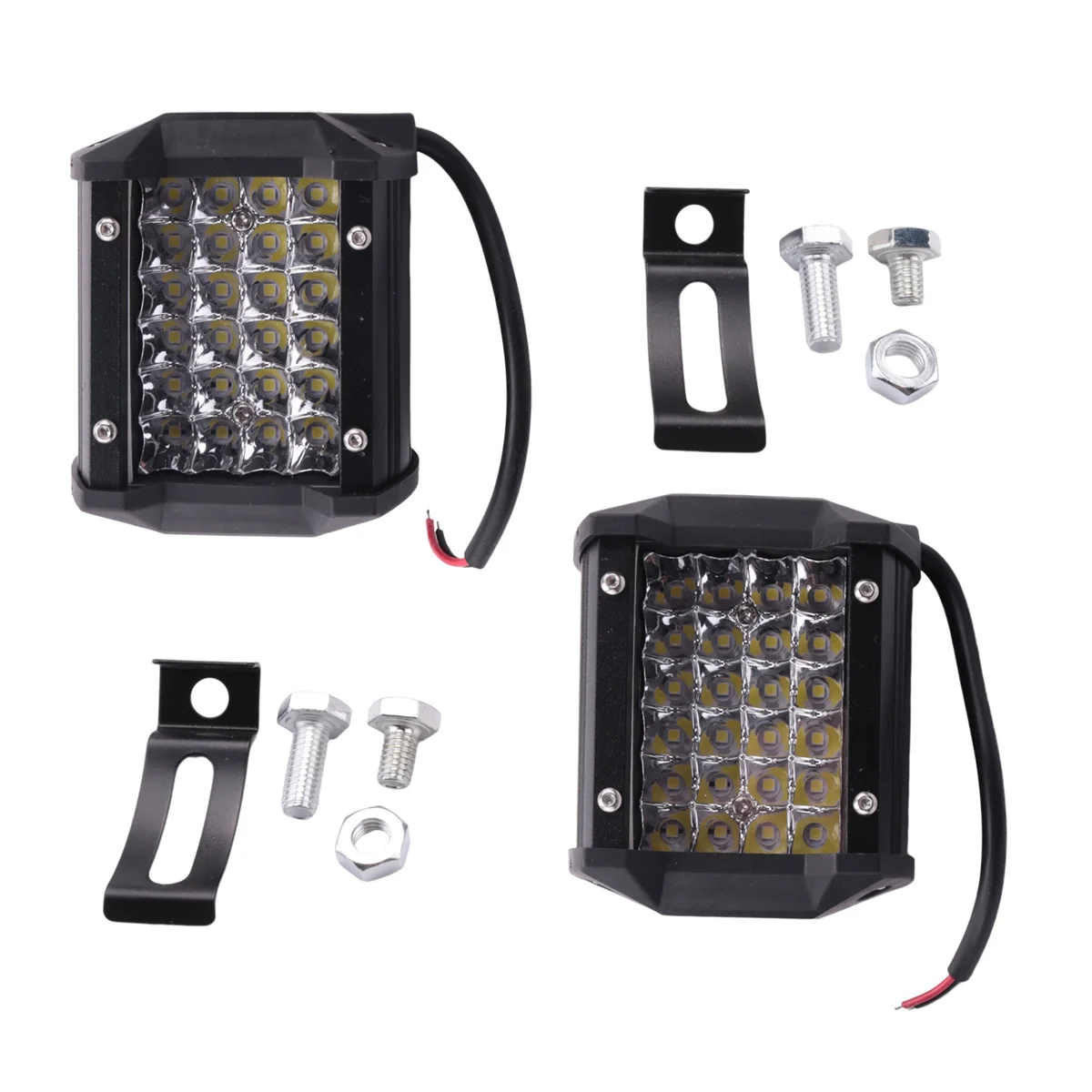 2Pcs 4 Inch LED Light Bar Driving Lights LED Pods Spot Off Road Lights